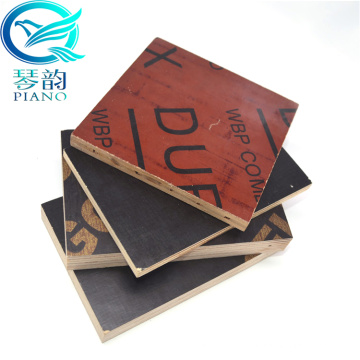 china QINGE brands 18mm Eucalyptus Core Dynea Black Brown Red shuttering  Film Faced Plywood export  malaysia